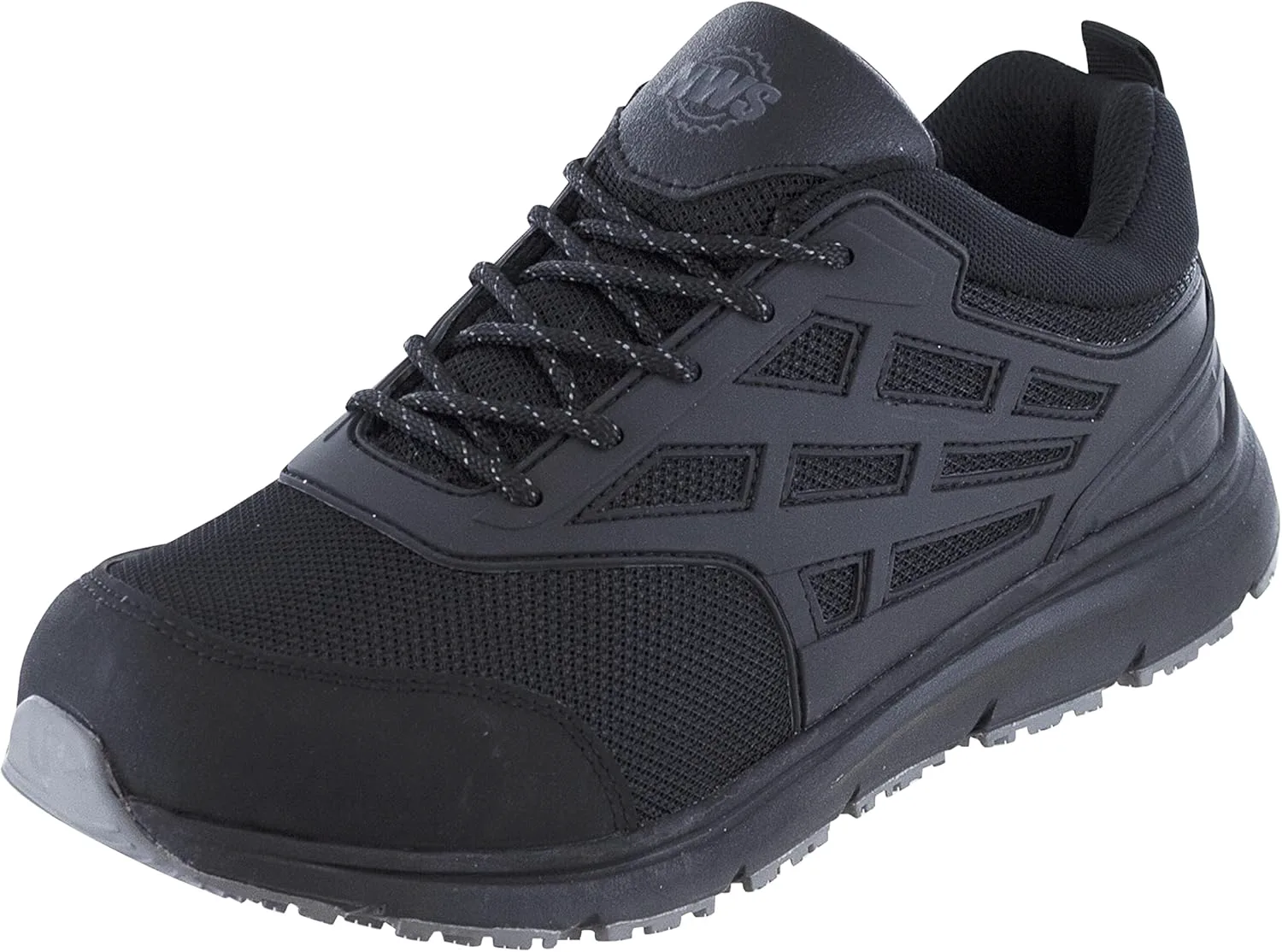 Мужские рабочие туфли Northside Trenton Nano Toe, стелька из пены с эффектом памяти и ПУ, статически безопасные, компрессионная подошва из ЭВА, противоскользящие туфли для мужчин, черный — фото 2