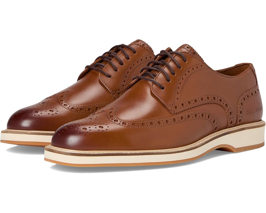 

Оксфорды Cole Haan Morse Grand Wingtip Oxfords, цвет British Tan/Ivory/Gum