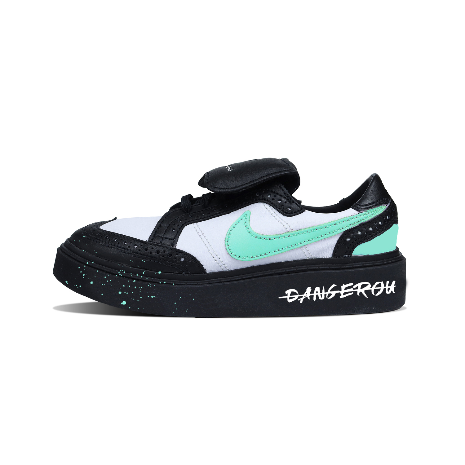 

X Peaceminusone Kwondo Амортизирующие кроссовки Low top для скейтбординга Unisex Nike, Tiffany зеленый