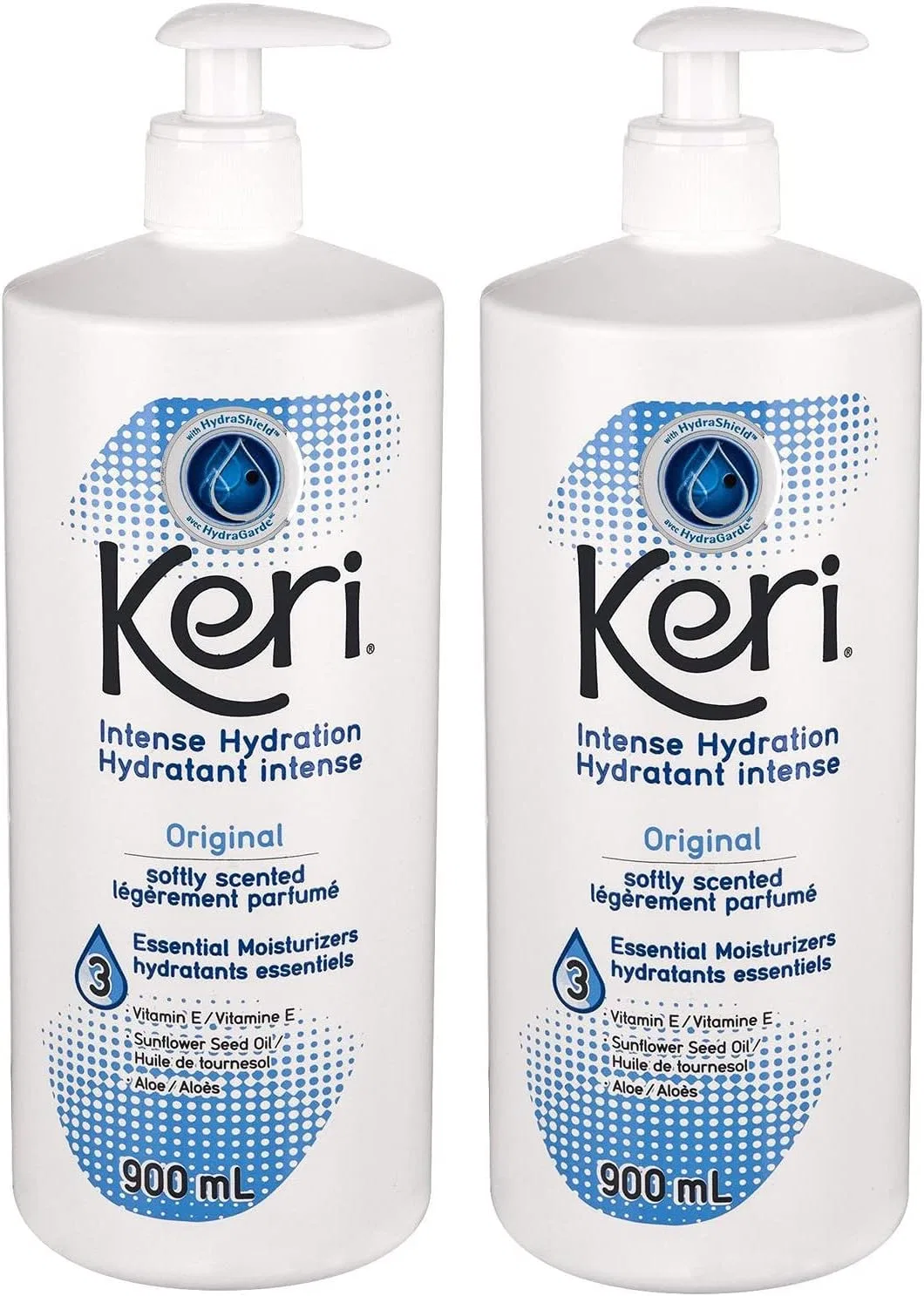 Лосьон для тела увлажняющий Keri Original Intense Hydration, 2 шт., 900 мл — фото 2