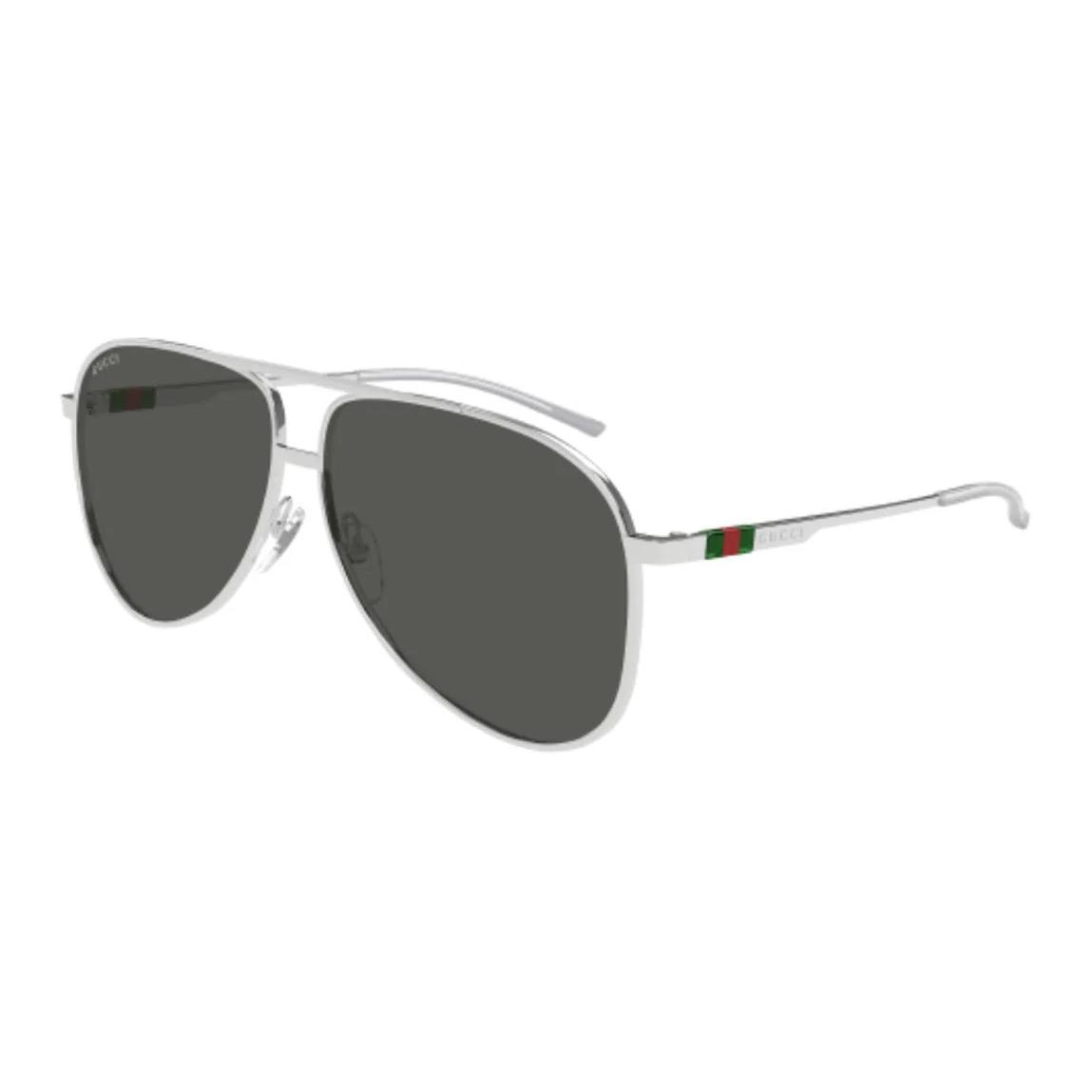 

GUCCI Авиаторские солнцезащитные очки Aviator Frame, Silver