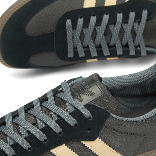 Самба ог кроссовки Adidas, utility черный, stone хаки & core черный — фото 3