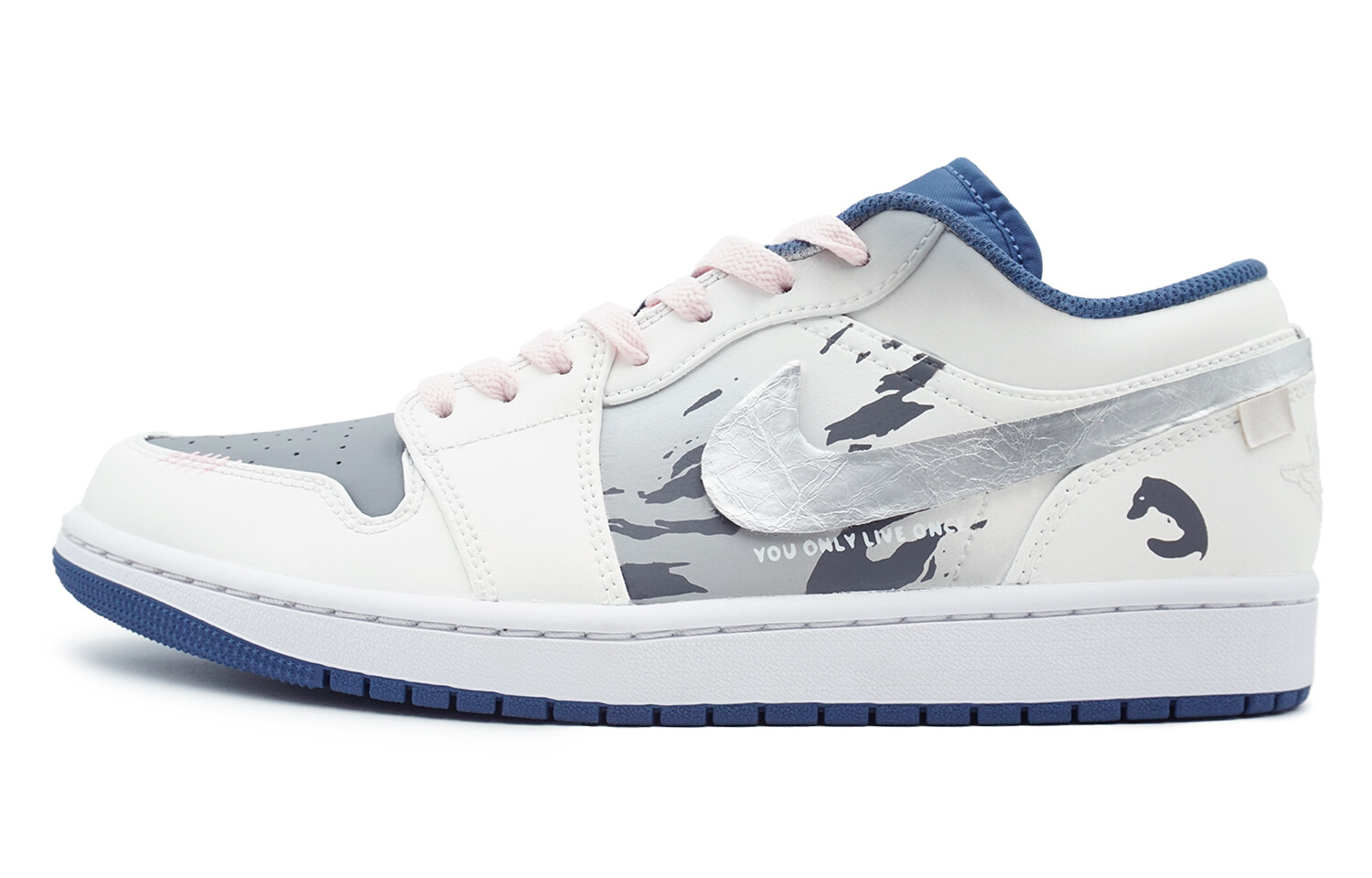 

Баскетбольные кроссовки Air 1 Vintage Men Low-Touch Silver White Grey Jordan