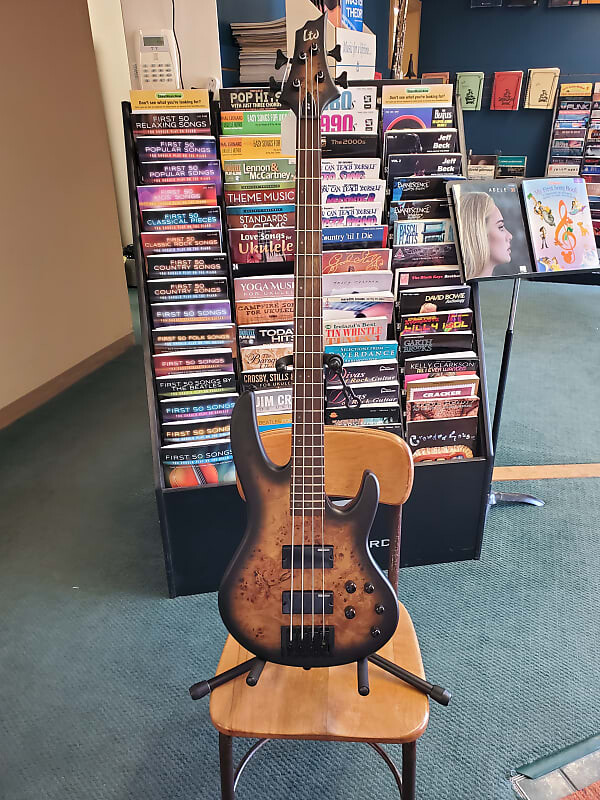 

Басс гитара ESP LTD D-4 Black Natural Burst Satin