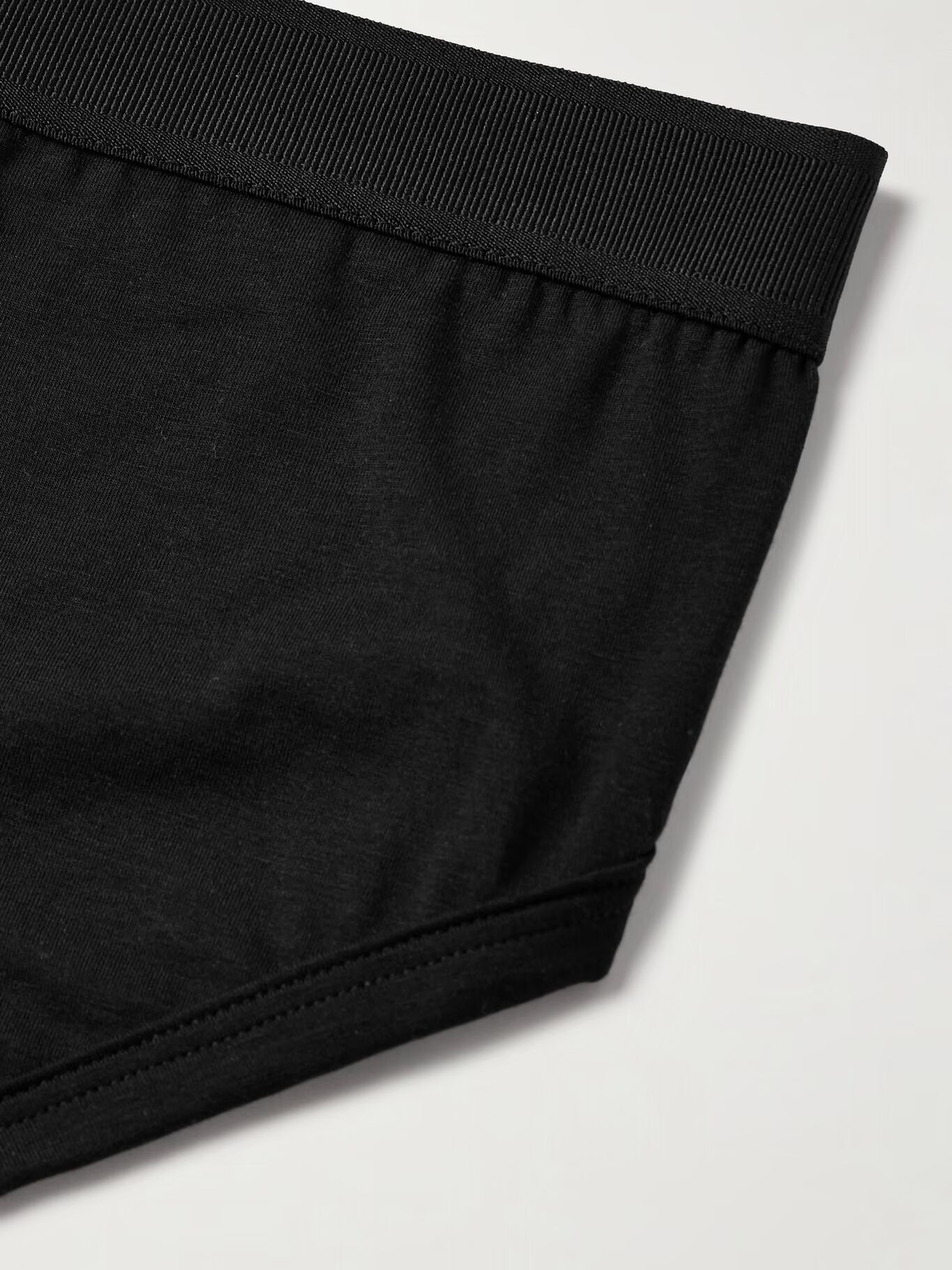 

Трусы из эластичного хлопка и смеси модала TOM FORD, черный