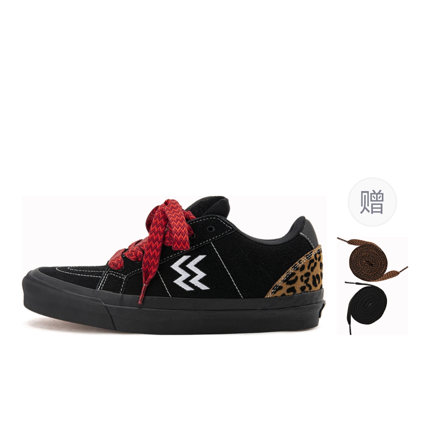 

WANSWER Кроссовки для скейтбординга Unisex низкие Cow Split Leather с амортизацией, устойчивые к истиранию, с поддержкой Morse Black Panther