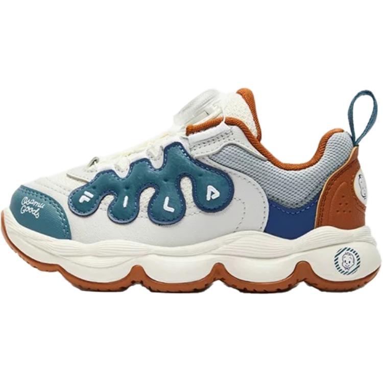 

Детские баскетбольные кроссовки BOA с противоскользящим покрытием и износостойкостью для детей от 3 до 7 лет FILA KIDS, синий/белый