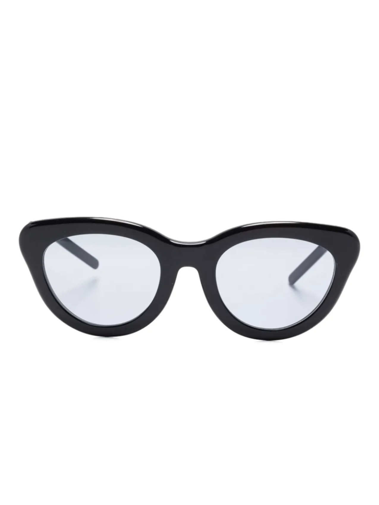 

Солнцезащитные очки Megane and Me в оправе «кошачий глаз» с зигзагообразной формой, черный