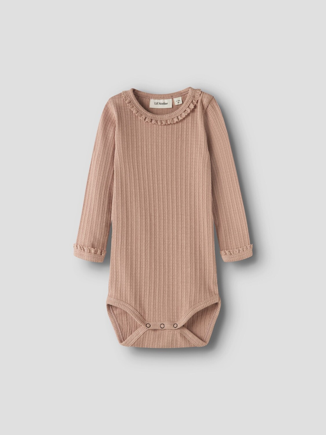 Lil'Atelier Комбинезон/боди светло-коричневый — фото 3