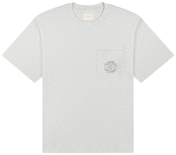 

Футболка с карманом Aimé Leon Dore Triborough Dry Goods, серебряный