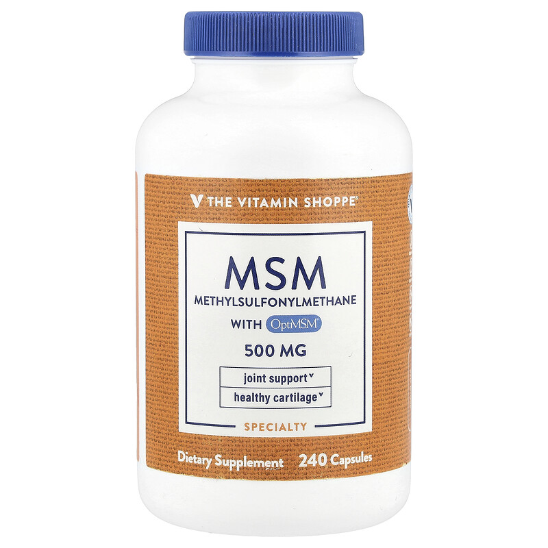 

The Vitamin Shoppe, МСМ с OptiMSM, 500 мг, 240 капсул
