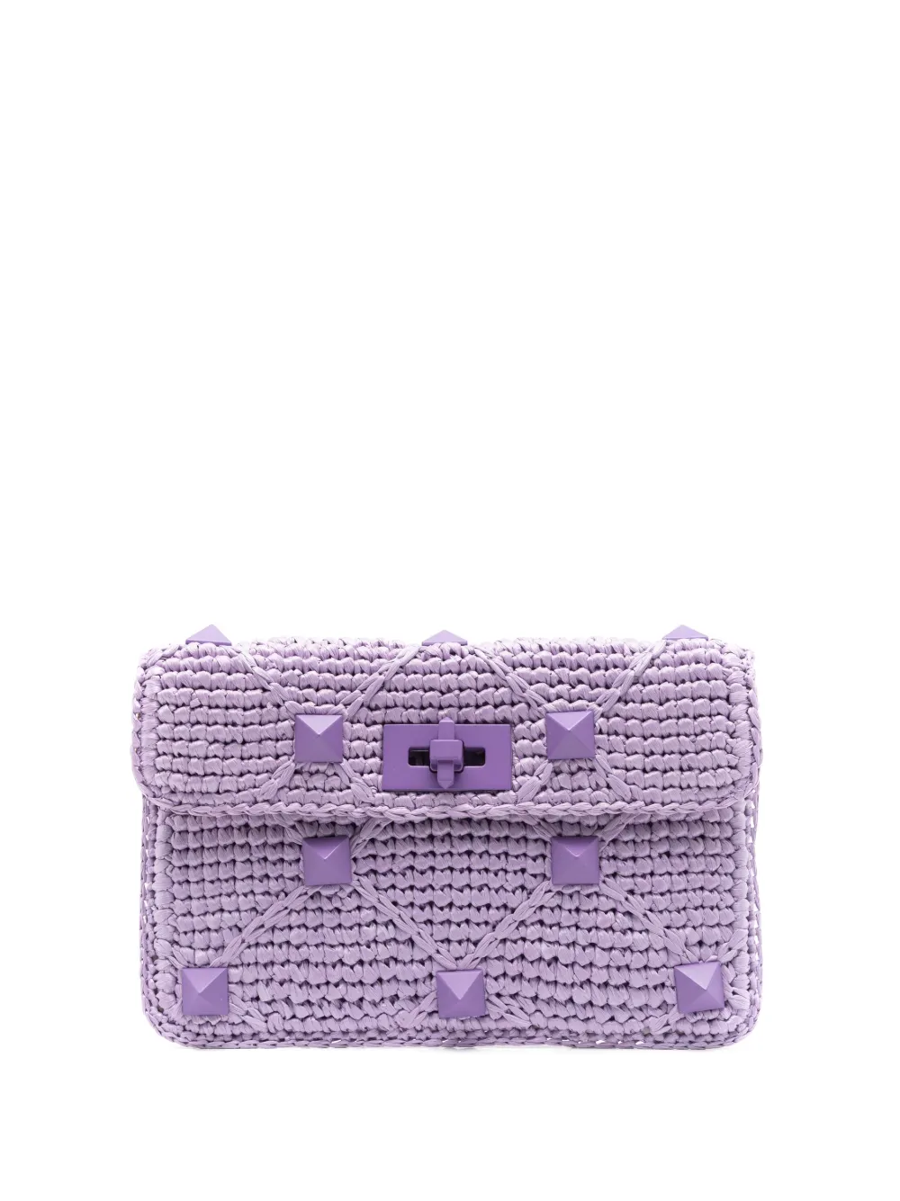 

Клатч Rockstud в технике кроше VALENTINO GARAVANI, фиолетовый