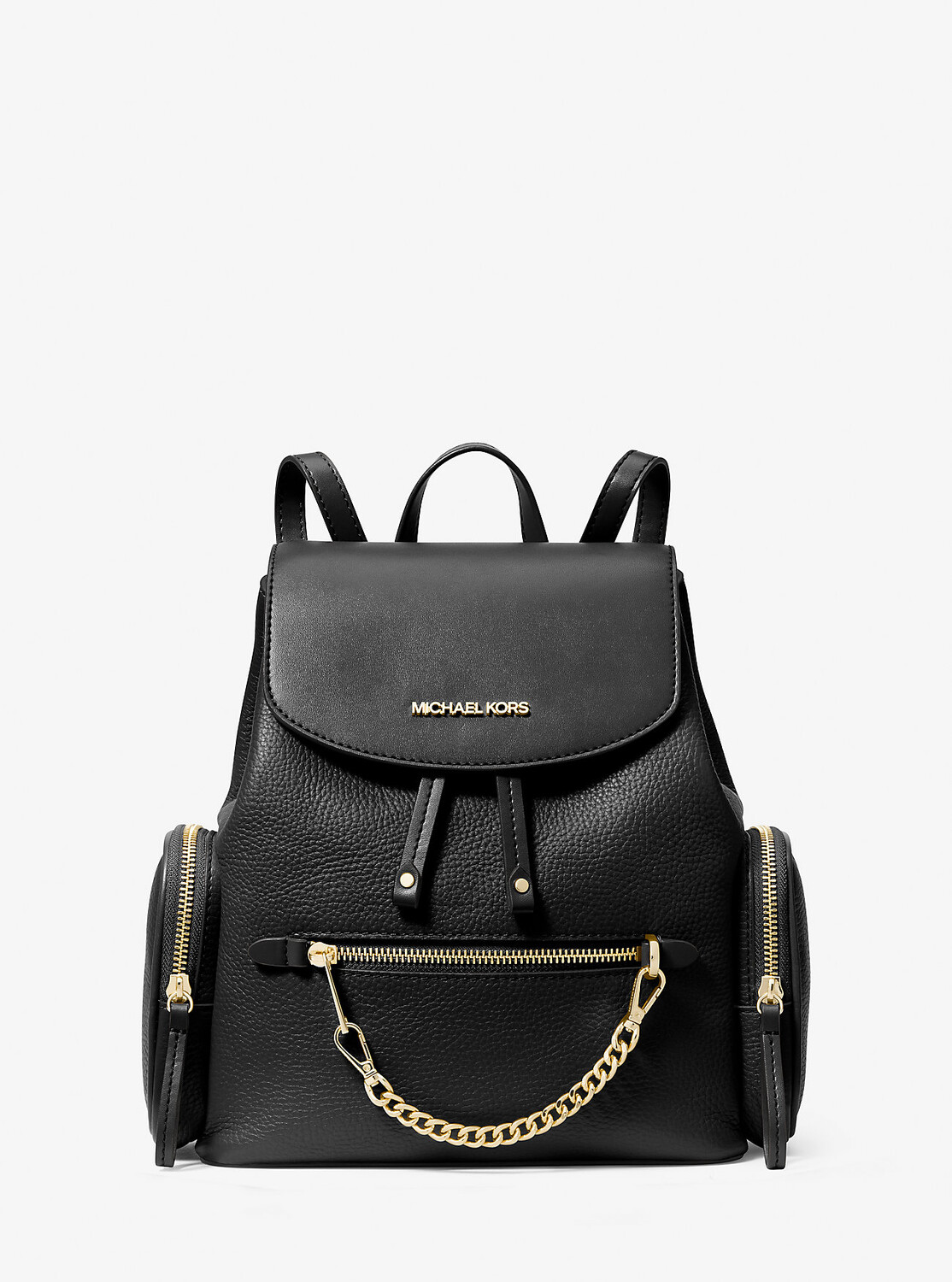 

Рюкзак Jet Set среднего размера из шагреневой кожи Michael Kors, черный
