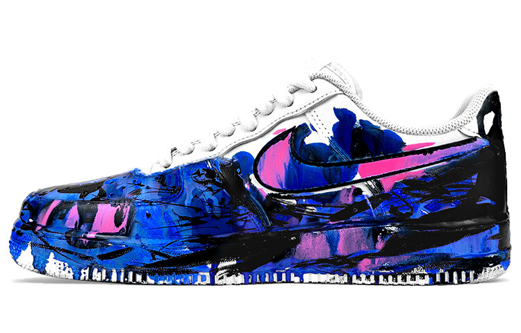 

Кроссовки Nike Air Force 1 Skateboard Shoes Men Low-Top Blue Pink