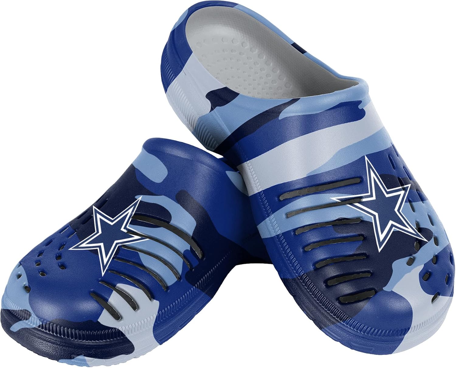 

Мужские садовые водные сандалии FOCO с логотипом команды NFL, обувь, тапочки, сабо, Dallas Cowboys 9-10 Tonal Camo