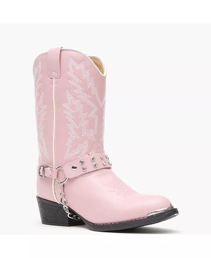 

Детские ботинки в стиле вестерн со стразами Lil' Pink Durango, розовый