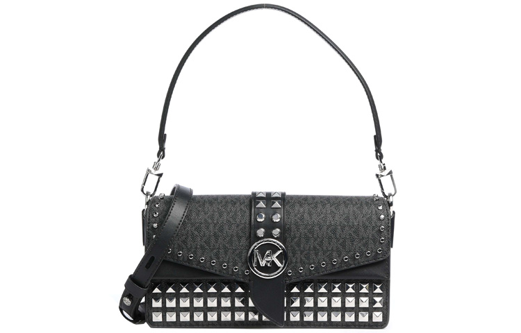 

MICHAEL KORS Кожаная поясная сумка Гринвич через плечо женская черная