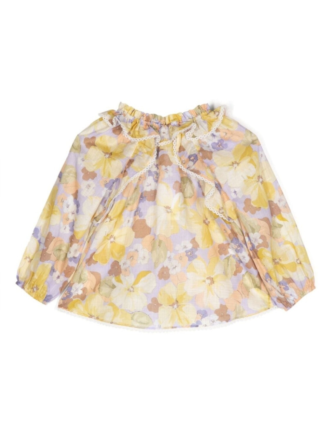 

ZIMMERMANN Kids блузка Pop со сборками, желтый