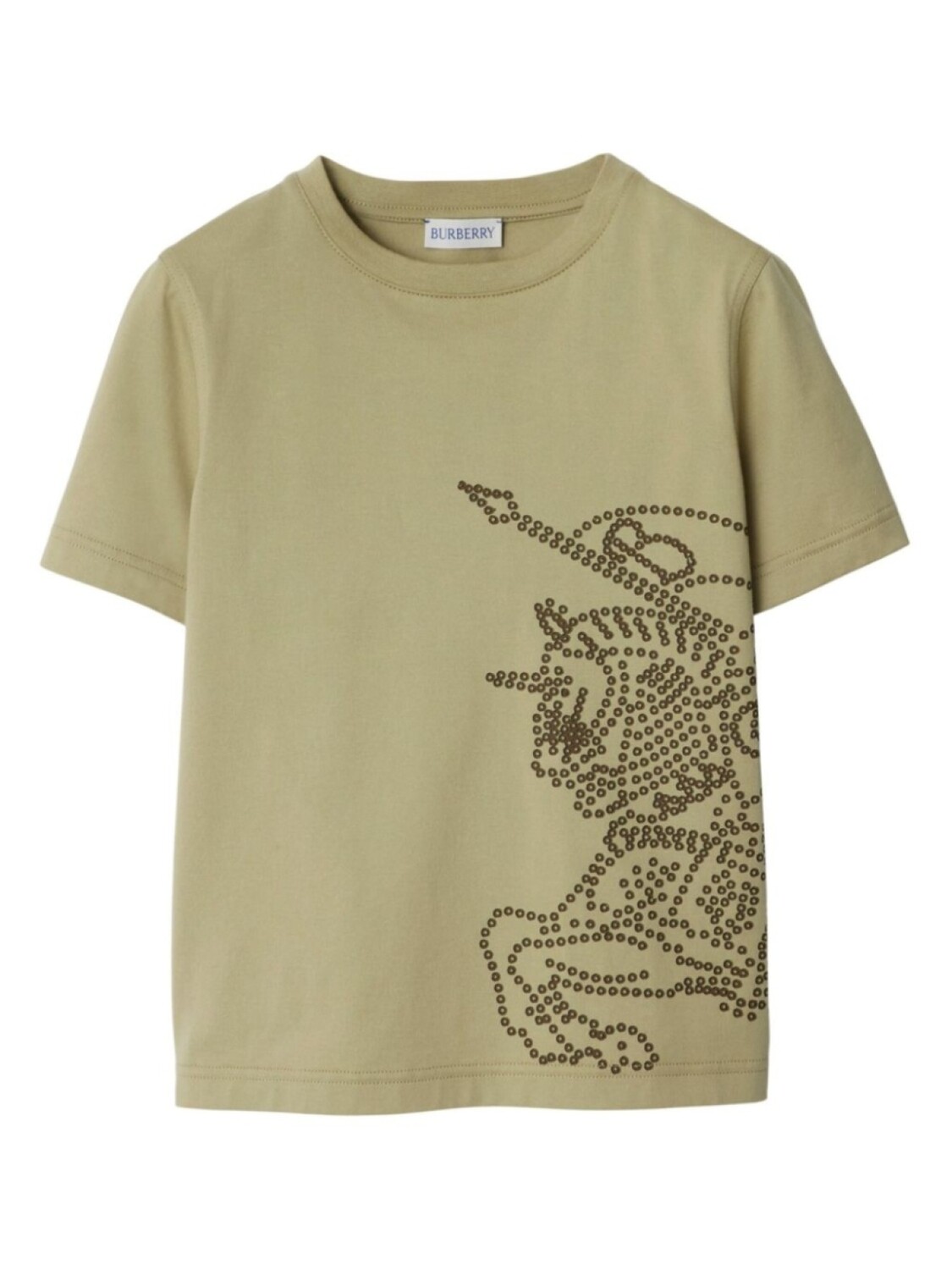 

Burberry Kids футболка EKD из хлопка с круглым вырезом, нейтральный цвет