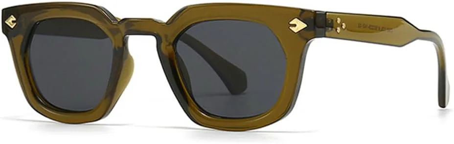 

Солнцезащитные очки UV400 с заклепками и плавным переходом цвета, подходят для женщин и мужчин, для бега и занятий спортом на открытом воздухе UYPTK, Olive Green Gray