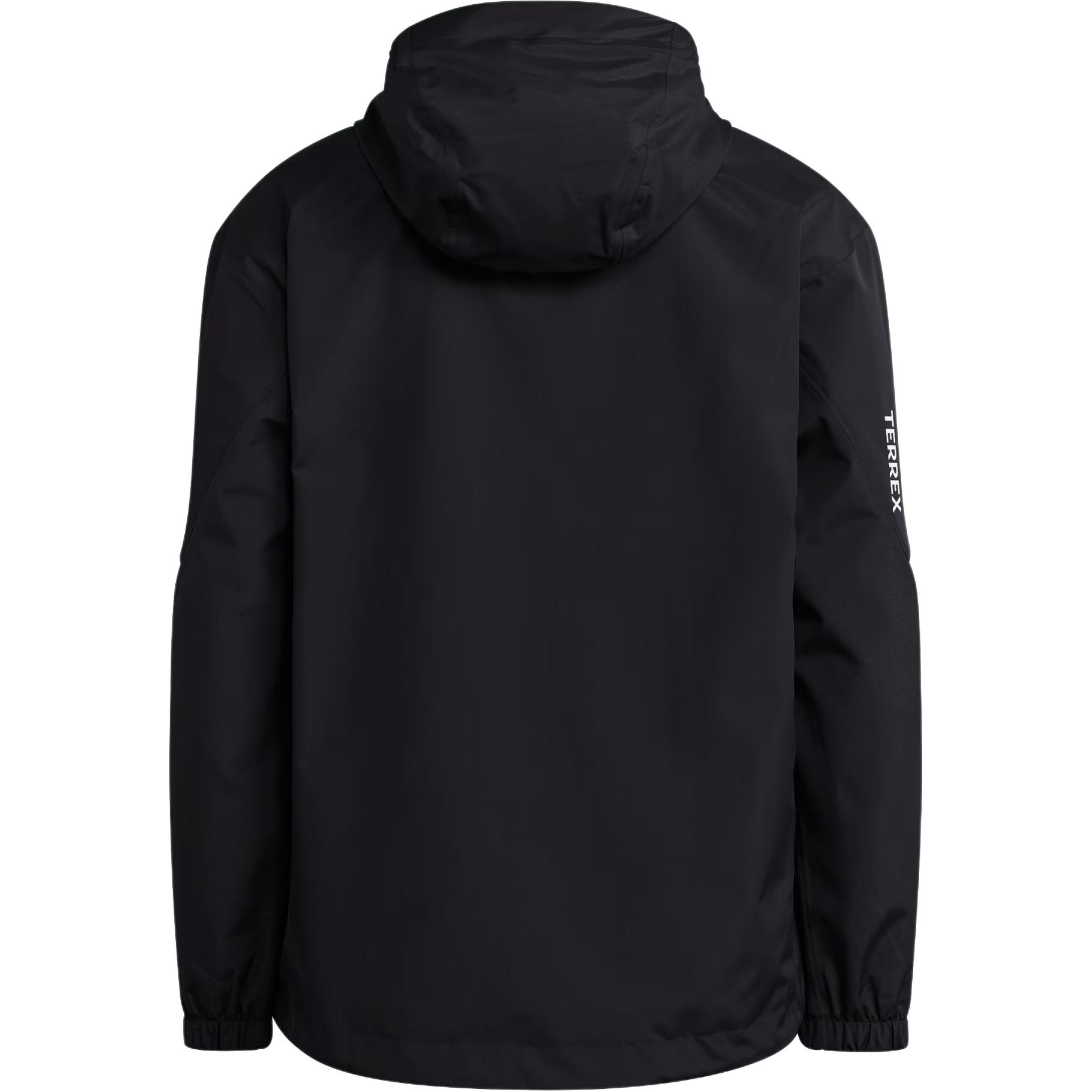 Куртка Terrex Rainproof Windbreaker мужская Adidas, черный — фото 2