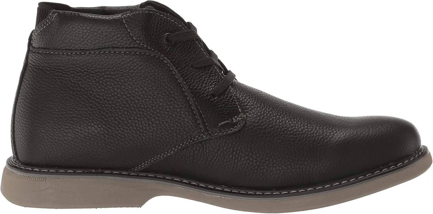 Мужские ботинки Nunn Bush Otto Plain Toe Chukka из легкой водоотталкивающей замши, черный — фото 2