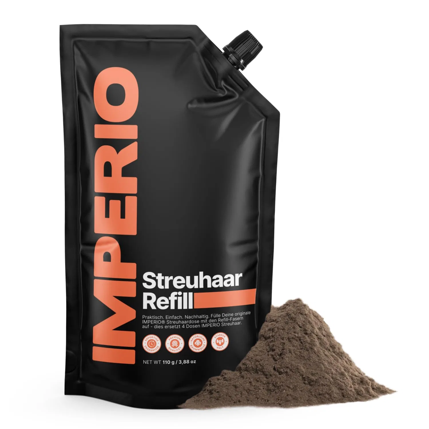 Наполнитель для волос IMPERIO Scattered Hair 110 г Imperio, Mid-Brown