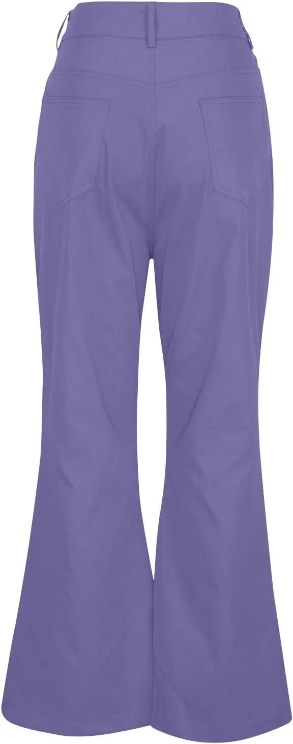 Джинсы клеш Women's High Waisted Flare Jeans фиолетовый — фото 3