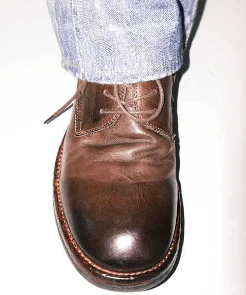 Мужские кожаные туфли LOSTGARDEN UNIFORM Aged Derby Brown