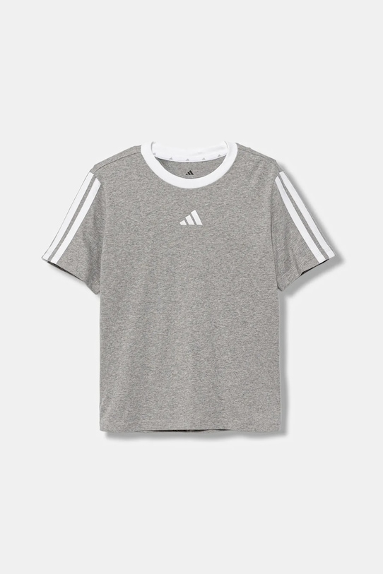 

Детская хлопковая футболка Adidas, серый