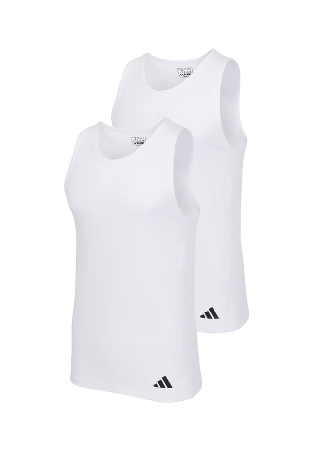 

Майка/Топ 2 шт. активный гибкий хлопок эргономичный Adidas, белый
