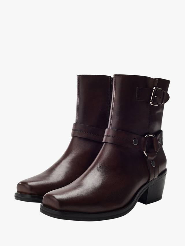 Кожаные ботинки Shoon Gee Moda in Pelle, Dark Brown — фото 2