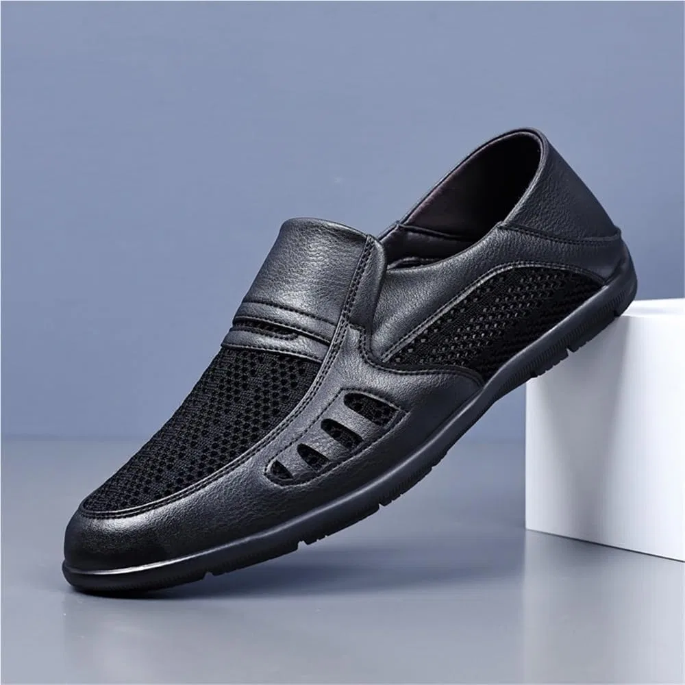 Лоферы из искусственной кожи на каблуке, Slip-On, Black DHFIRUFSHLO — фото 3