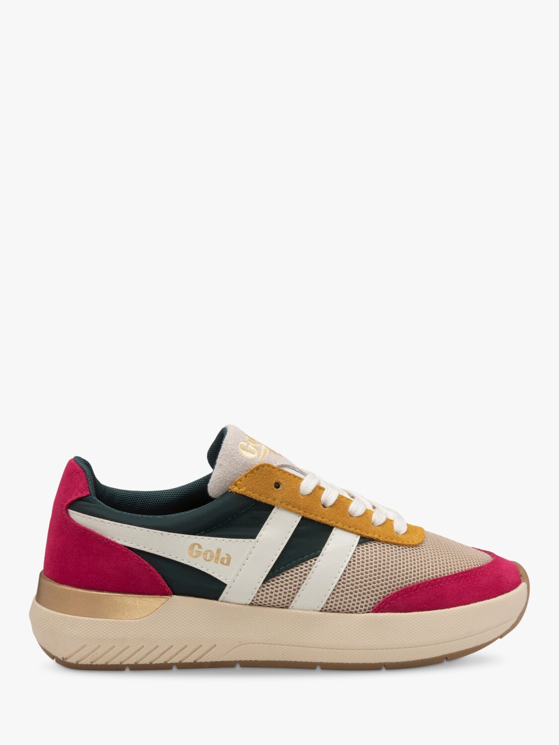 

Текстильные кроссовки Gola Classics Raven, пшеничный/зеленый/фуксия