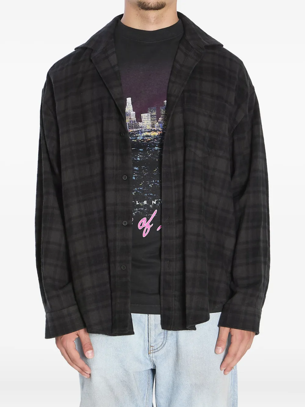 

Многослойная рубашка BALENCIAGA, черный