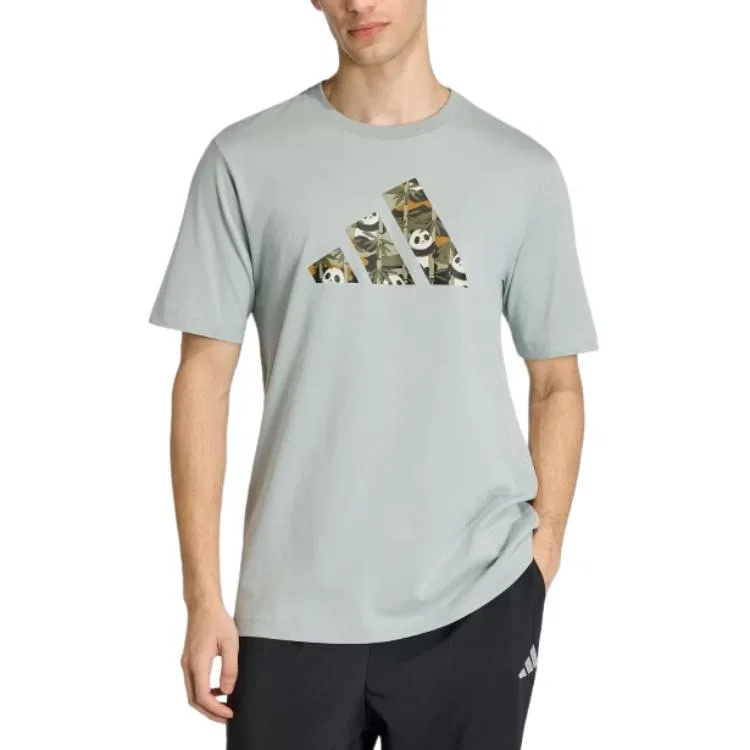 Футболка мужская M PANDA C CAM Adidas, Light Gray Green — фото 4