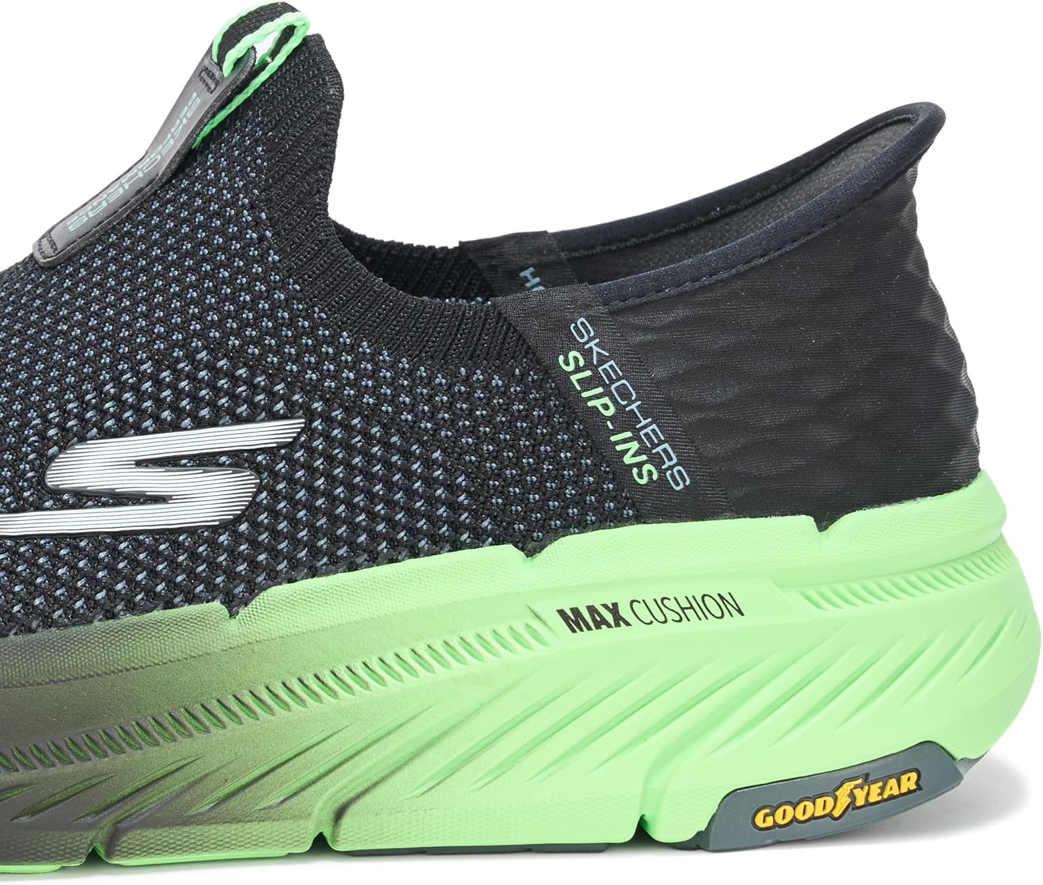 Мужские слипоны Skechers Max Cushioning Premier 2.0, черный — фото 4