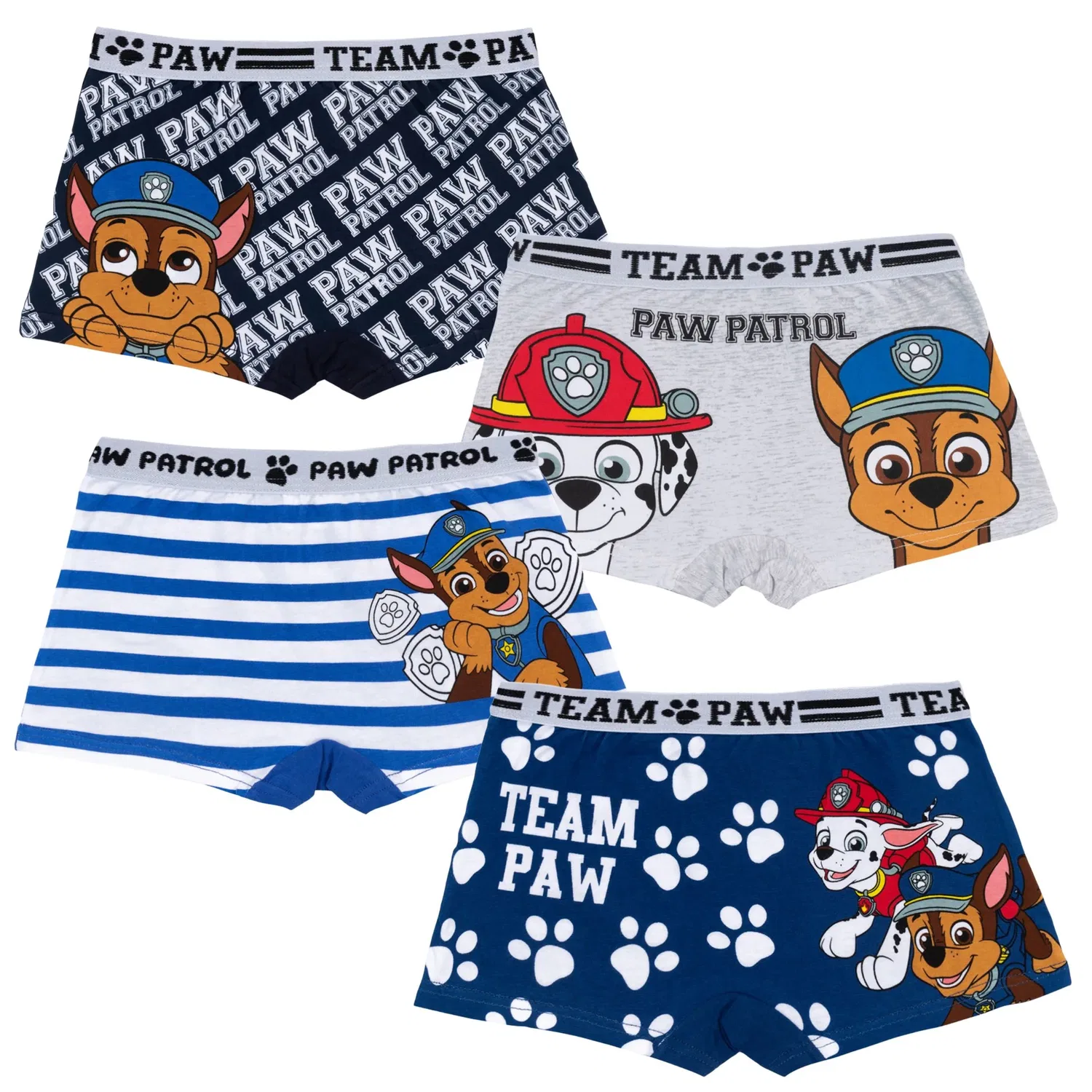 Боксеры 4-pack с принтом Paw Patrol, синий