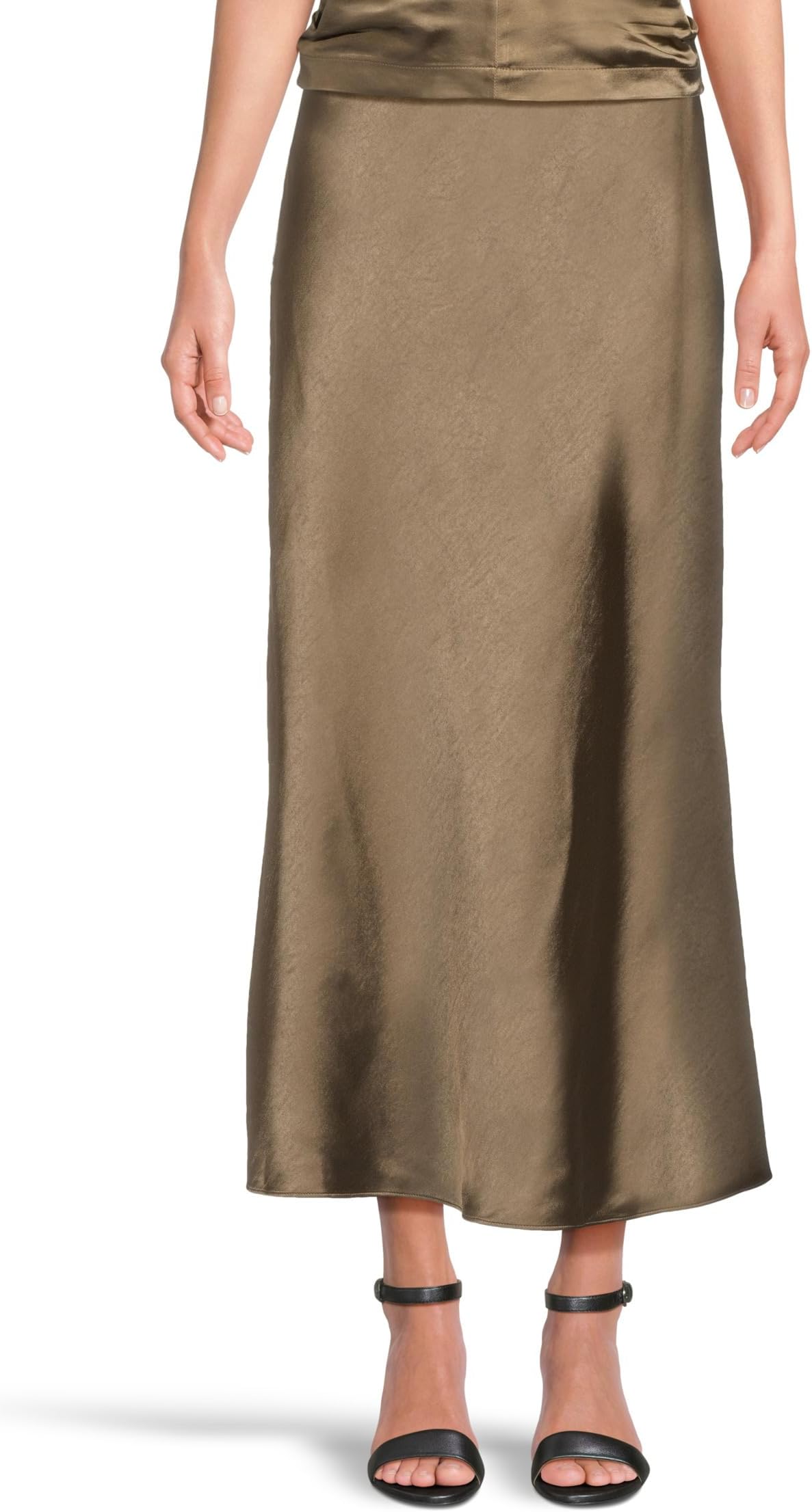 

Юбка Lilla P Satin Bias Maxi Skirt, цвет Parsley