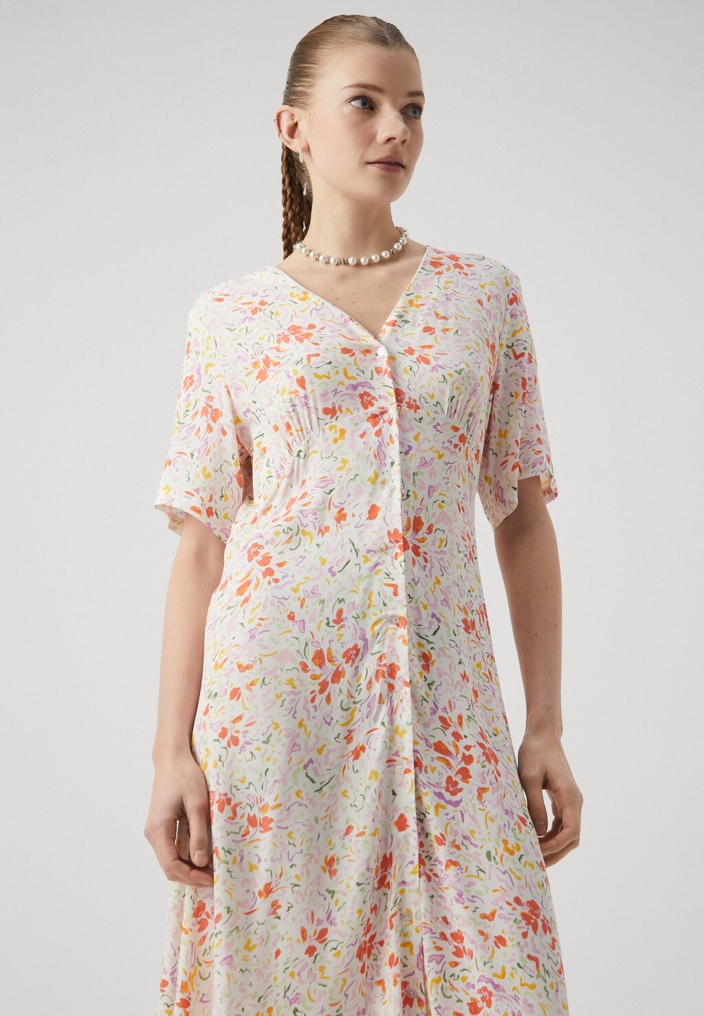 

Платье-блузка Pcarine Midi Dress Pieces, Cloud Dancer