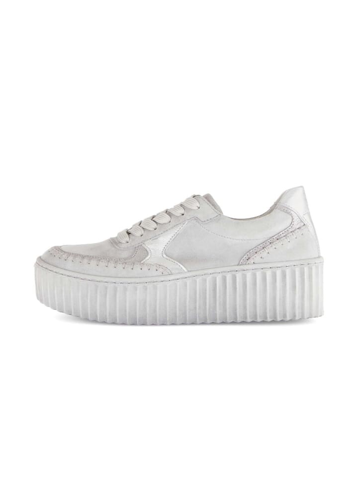 Кроссовки на шнуровке Gabor Fashion Sneaker low, серый — фото 2