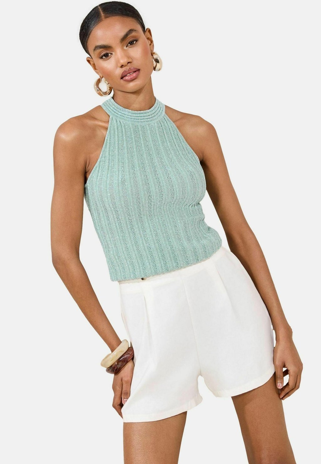 

Топ SPARKLE HALTER NECK Lipsy, светло-голубой