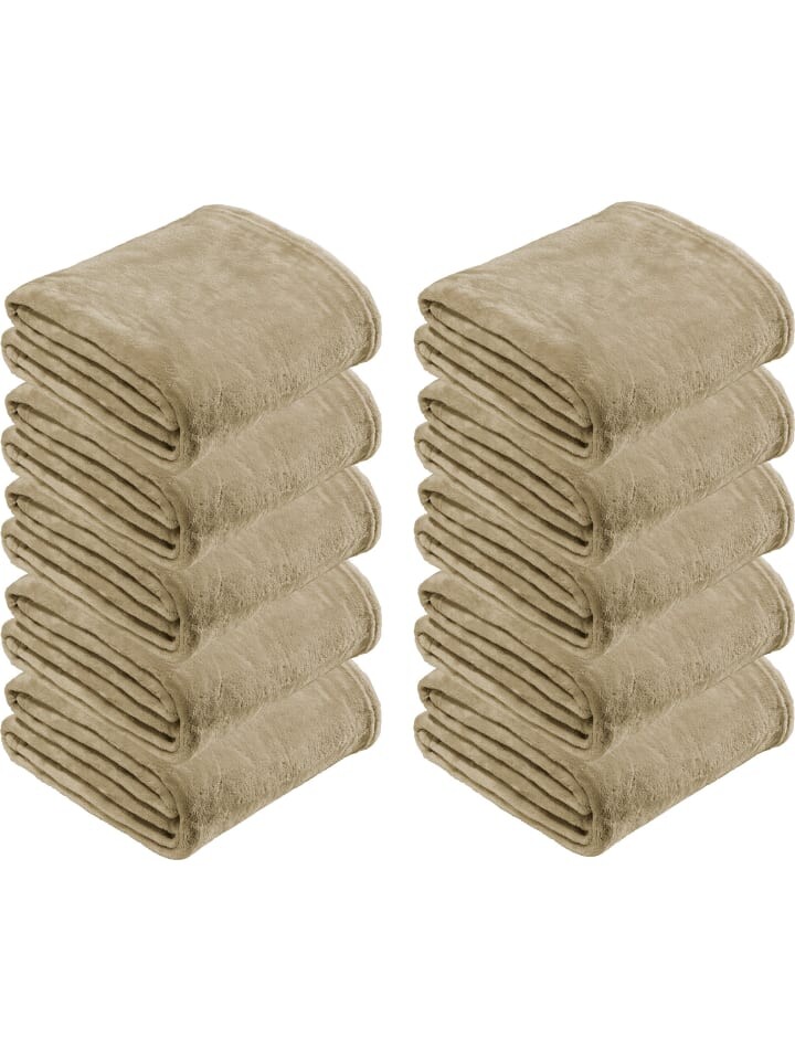 

Одеяло REDBEST Fleece Wohn 10er Pack, бежевый