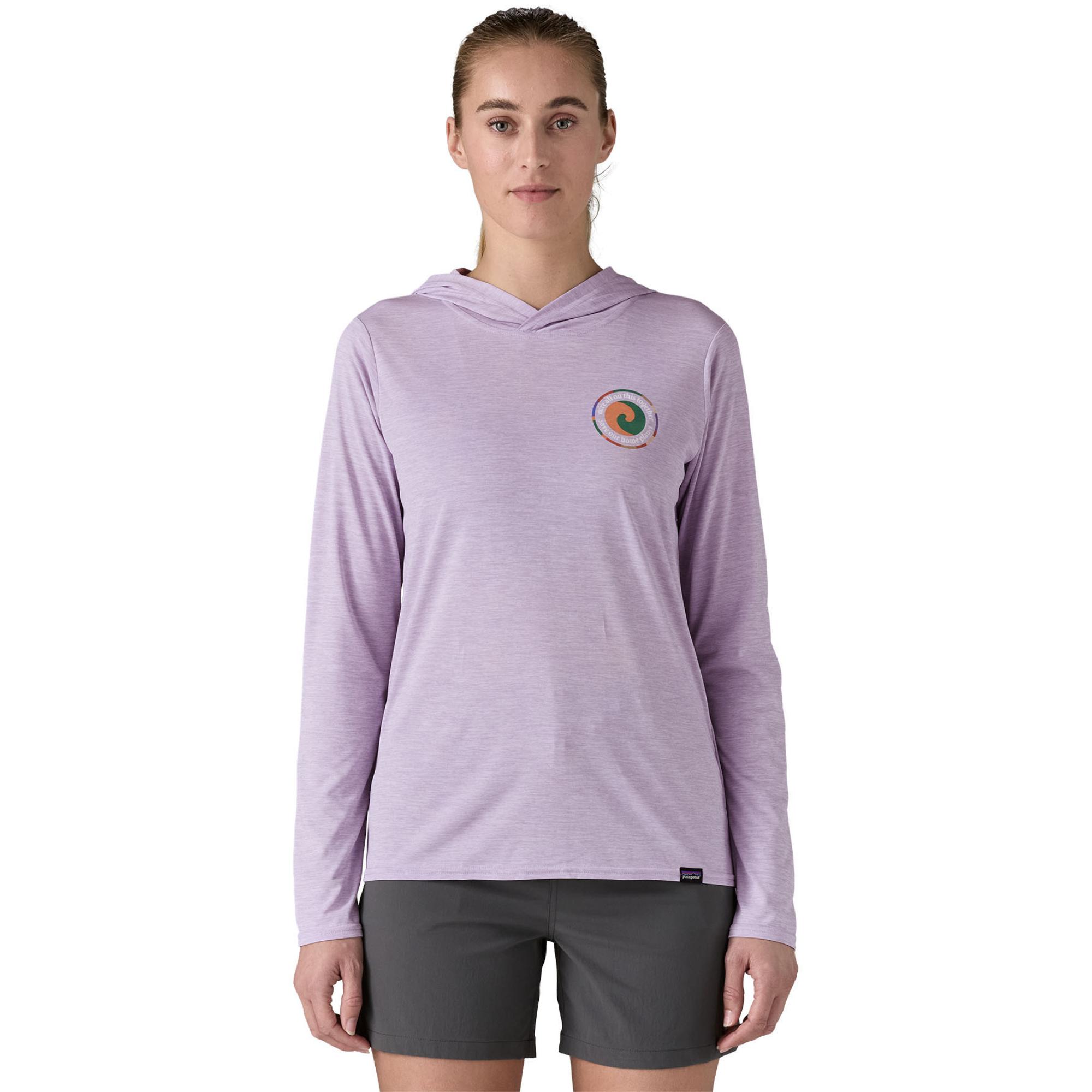 Женская толстовка Capilene Cool Daily с графическим принтом Patagonia, Unity Fitz/Foxglove Purple — фото 2