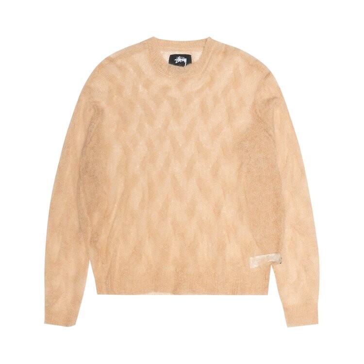 

Свитер Stussy Loose Knit Cross Cable Sweater, кремовый