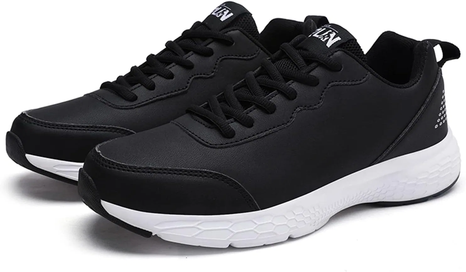 Туфли Men's Winter Shoes 47 Men's Shoes Casual Shoes Leather Lacing Casual Fashion Simple Shoes Student Large Running Shoes Sports Shoes Men's Torsion Generic, Black — фото 3