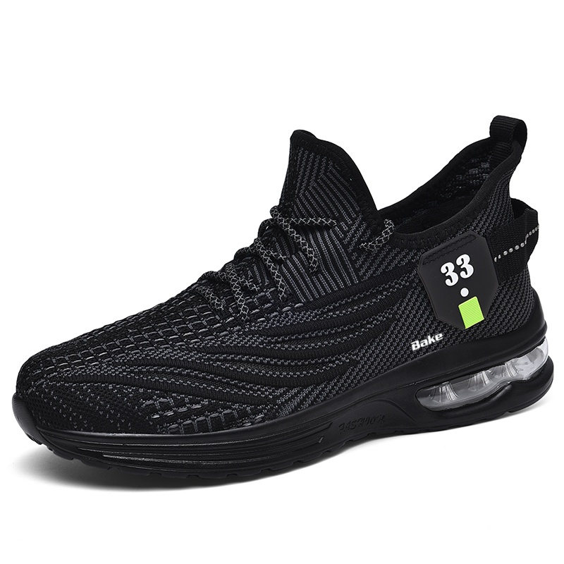 

BAKE Скользоустойчивые износостойкие легкие мужские кэжуал лоу-топы черные, цвет Black