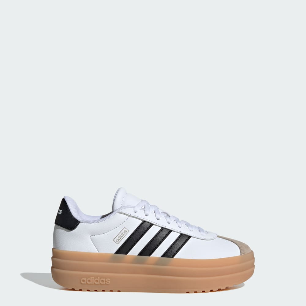 

Кроссовки на платформе Adidas VL Court Bold Lifestyle Shoes Juniors, цвет Cloud White/Core Black/Wonder Beige