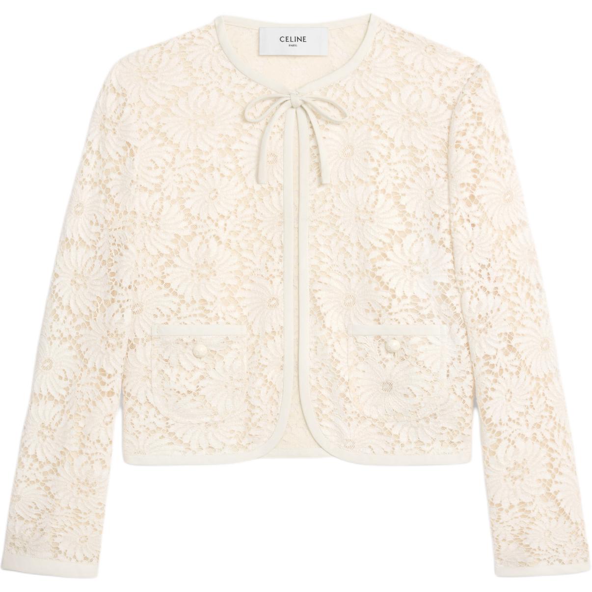 

CELINE Куртка SS25 женская слоновая кость белая, Ivory White
