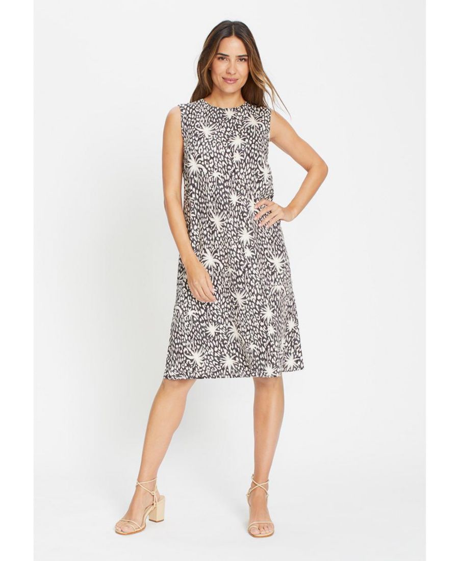 

Женское платье с принтом Тропический микс Olsen, Black